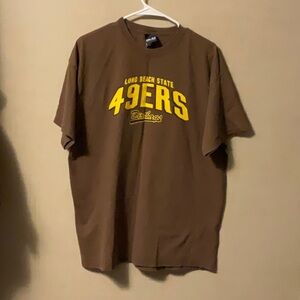 Long Beach State 49ers Brown Graphic Tee